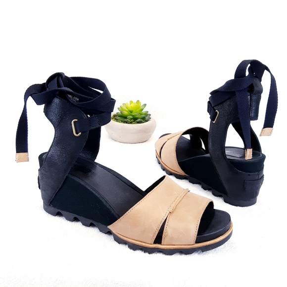 SOREL JOANIE WRAP WEDGE SANDALS - Picture 8 of 16
